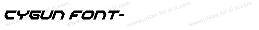 CYGUN font字体转换
